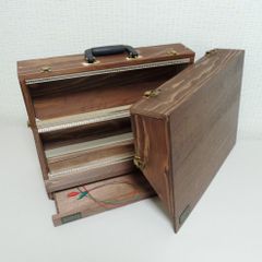 【モジュラーシンセ】6U 168HP Portable Eurorack Wood Case with Drawer VG-842