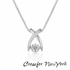 Crossfor New York クロスフォーニューヨーク NYP-550  ダンシングストーン ネックレス ペンダント レディース キュービックジルコニア シルバー925 クロスフォー正規取扱店 Jupiter Series クロスフォーカット