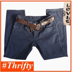 送料無料 即決★リーバイス 502★W31 ストレート テーパード Levi's 100%綿 メンズ パンツ 白タブ カラーパンツ 革パッチ p240321