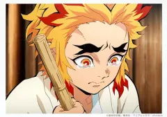 【中古】キャラカード 煉獄千寿郎(泣き/箒) 「鬼滅の刃 遊郭編×ufotable Cafe×マチ★アソビCAFE 場面写ランダムブロマイドくじ 第一話A」