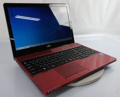 富士通 FMV LIFEBOOK AH42/X FMVA42XR/Celeron 3205U 1.5GHz/メモリ8GB/SSD240GB/Windows10 ノート PC パソコン テンキー fujitsu