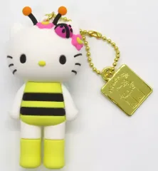 【中古】キーホルダー 3.ハローキティ(ハチ) 「Hello Kitty展-わたしが変わるとキティも変わる- シークレットマスコットチャームB」