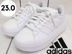 【アディダス】IE1089 グランドコート プラットフォーム NIX16 レディース  テニス スニーカー ホワイト 23㎝ 250618W008