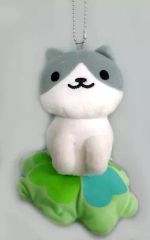 [중고]키 홀더 마스코트(캐릭터) 네 하치씨(클로버 쿠션) 가방에 붙일 수 있는 엄청난 봉제인형 vol.17 [고양이 아츠메]