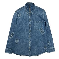 CHROME HEARTS　Cross patch Denim Shirts jacket