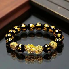 黒曜石ストーンビーズブレスレット、貔貅ブレスレット、黒富ブレスレット、ブレスレット、幸運ブレスレット、男女兼用