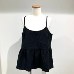 RK-B013 コムデギャルソン コムデギャルソン COMME des GARCONS COMME des GARCONS エステルツイル 裾ギャザーキャミソール型ベスト 黒 Lサイズ 2023年S/S