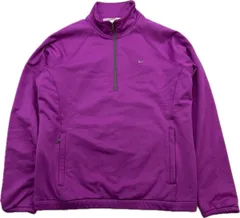 NIKE GOLF ☆ ナイキ ゴルフ パープル ピンク ハーフジップ プルオーバー ジャケット L 165 レディース 春夏 スポーツ トレーニング■J294