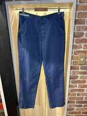 ユーロ ユーロワークパンツ ワークパンツ カーゴパンツ ブルー系 インディゴ 薄いネイビー系 コットン ポリエステル A-189