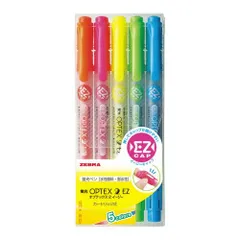 蛍光オプテックス２－ＥＺ　５色セットWKT11-5C【ゼブラ】