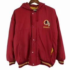 【希少2XL☆US輸入】NFL レッドスキンズ 中綿 両面刺繍スウェットブルゾン 希少2XL☆US輸入】NFL レッドスキンズ 中綿 両面刺繍スウェット
