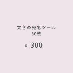大きめ宛名シール30枚