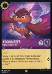【中古】Disney Lorcana 36/204[C]：Archimedes Highly Educated Owl