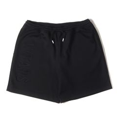 【美品】WTAPS ダブルタップス パンツ サイズ:L / 24SS エンボスロゴ スウェット ショーツ (WUS / SHORTS / POLY. SIGN) / ブラック 黒 / ボトムス ショートパンツ【メンズ】【中古】