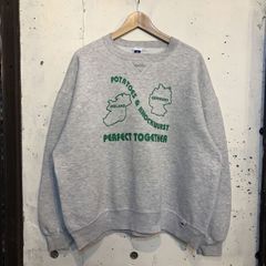 MADE IN U.S.A RUSSELL ATHLETIC Sweat Shirts "Potatoes and Knockwurst" ラッセル スウェット シャツ サイズ：XL グレー【UR】