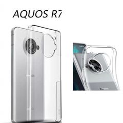 AQUOS R7 ケース クリア カバー SH-52C 透明 TPU 薄型 軽量 耐衝撃 ソフトケース