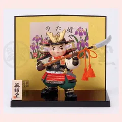 AKa6653押絵武者人形額横約79cm縦約41cm