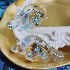 天使からもぎ取った羽(蝶) ・イヤリング(ピアス変更可)