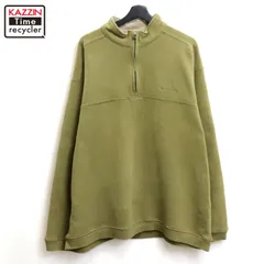 00s Columbia エルボーパッチ ハーフジップ スウェット トレーナー メンズ 表記XLサイズ