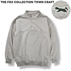 【美品】 ザ フォックス コレクション THE FOX COLLECTION タウンクラフト TOWN CRAFT ジェイシーペニー JC PENNY フリークスストア 別注 スナップT プルオーバー スウェット M グレー メンズ