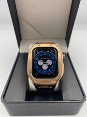 アップルウォッチ バンド apple watch カバー ベルト 44mm 45mm ステンレス クリア series 9 se シリコン ケース 8 7 6 おしゃれ 高級 黒 ブラック シルバー 金 ゴールド