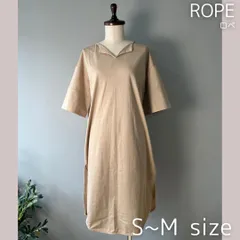 【🌸売り尽くし🌸】ROPE（ロペ）　ベージュ　ワンピース　春夏秋　シンプル　かわいい
