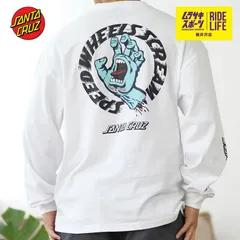 【ムラスポ公式】SANTACRUZ　サンタクルーズ　ムラスポ限定　ロンT　長袖　Tシャツ　SPEED WHEELS　(WHT) 　502243401