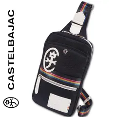 カステルバジャック CASTELBAJAC ボディバッグ ジャーニー メンズ ブラック 黒 定価15,400円 ワンショルダーバッグ 軽量 ユニセックス プレゼント ギフト プレゼント
