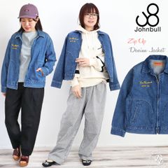 Gジャン ジョンブル Johnbull レディース 11.5オンス ジップアップジャケット ( jl241l05 )  軽アウター ジージャン レディース デニムジャケット アウター ライトアウター ワークウェア 普段使い 大人カジュアル