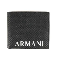 新品 ARMANI EXCHANGE アルマーニエクスチェンジ 21AW ロゴ レザー 二つ折り ウォレット 95098 1A807 財布 ブラック 黒 ブランド アイテム 小物【メンズ】のサムネイル