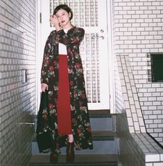 CLANE｜クラネ BLOOM FLOWER LONG ONE PIECE ブルームフラワー ロングワンピース
