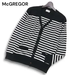 McGREGOR マクレガー 秋冬★ ボーダー ニット カーディガン Sz.M メンズ