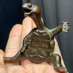 素敵でユニークな 黄釉の龍紋の茶杯 置物 装飾品 美術品 現代工芸品 茶器 湯呑み 工芸品