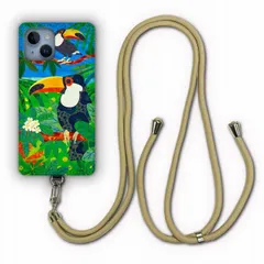 [iPhone13] スマホショルダーケース AQUOS sense7 SH-53C スマホケース 動物 アニマル柄 アクオス wish3 SH-53D SH-51C SHG06 SH-54B カバー ショルダーストラップ 肩掛け 斜め掛け オニオオハシ トリ