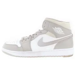 NIKE (ナイキ) AIR JORDAN 1 MID LINEN エアジョーダン1 リネン ミッドカットスニーカー ホワイト/グレー US12/30cm 554724-082