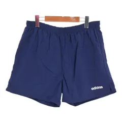 90年代 adidas アディダス スイムショートパンツ ネイビー (メンズ M) 中古 古着 T4912のサムネイル