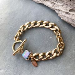 淡水パールブレスレット gold