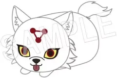 【中古】ぬいぐるみマスコット・ぬいぐるみバッジ 玉犬(白) 「呪術廻戦 まめころりん ぬいぐるみマスコット」