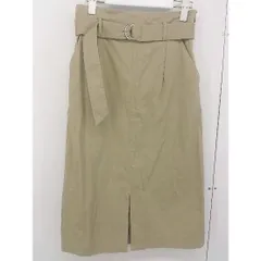 ◇ ◎ Sonny Label ウエストベルト フロントスリット 膝下丈 タイト スカート サイズ 38 ベージュ レディース  【中古】 【1205100010198】