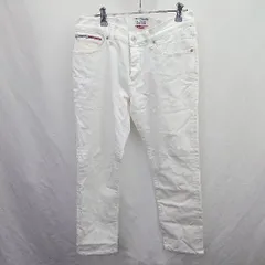◇ Θ TOMMY HILFIGER トミーヒルフィガー カジュアルファッション デニムパンツ サイズ32/32 ホワイト系 メンズ E  【1507160031336】