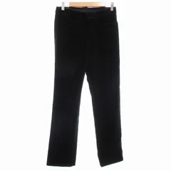 アニエスベーオム Agnes b. homme ベルベットパンツ スラックス ストレート フランス製 36 S 黒 ブラック /UO ■GY09のサムネイル