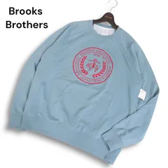【新品 未使用】 Brooks Brothers ブルックスブラザーズ 通年 ビッグ ロゴ★ スウェット トレーナー Sz.L　メンズ