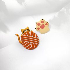 【ピアス/イヤリング】 送料無料 レディース 猫柄 肉球 アクセサリー 合金 可愛い キャット ネコ ねこ 猫グッズ 千葉 ねこ雑貨 cat good