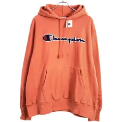 Champion チャンピオン Reverse Weave Pullover Hood プルオーバースウェットパーカー GF68 DOH オレンジピンク系 L
