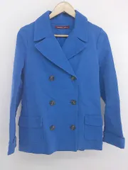 ◇ COMPTOIR DES COTONNIERS シンプル レトロ 6B 長袖 ジャケットブレザー サイズ36 ブルー系 レディース P  【1305060004012】