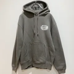 United Athle ユナイテッドアスレ　SNOW MONKEY BEER LIVE　ユニセックス　パーカー　フーディー　トレーナー　長袖　カンガルーポケット　プリント　バッグプリント　ロゴ　ビア樽　グレー　Lサイズ　カジュアル　SU542h972