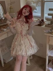 LT-43 豪華姫系 lolita 可愛 レトロ風 オリジナル 洋服 ロリータ ワンピース 美しい刺繍