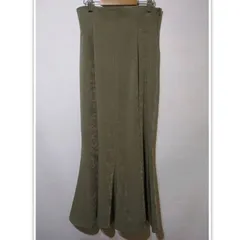 【COCODEAL】 ココディール　マーメイドスカート　ロングスカート　カラー　カーキ　サイズ　１