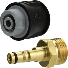 ＡＩＮｅｔＪＰ　Ｐｒｅｍｉｕｍ 互換品AINetJP ケルヒャーK2互換 Premium クイックカップリング 高圧洗浄機 アクセサリー 接続パーツ 耐久性(ブラック、ゴールド)