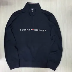TOMMY HILFIGER USA 3/4 クオータージップ モックネック スウェットプルオーバー (R4F-27)